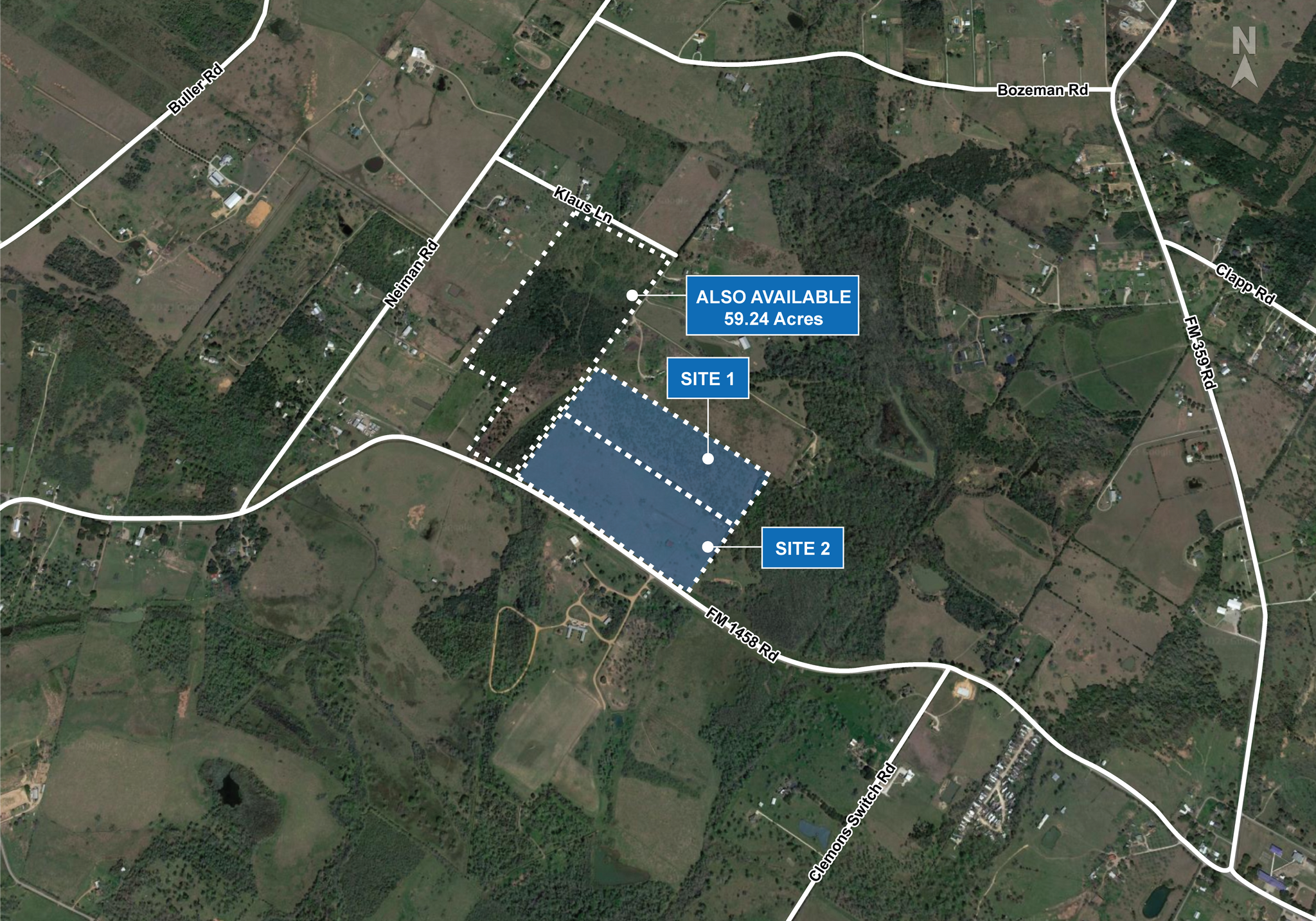 Farm to Market 1458 Rd, Brookshire, TX à vendre Aérien– Image 1 sur 2