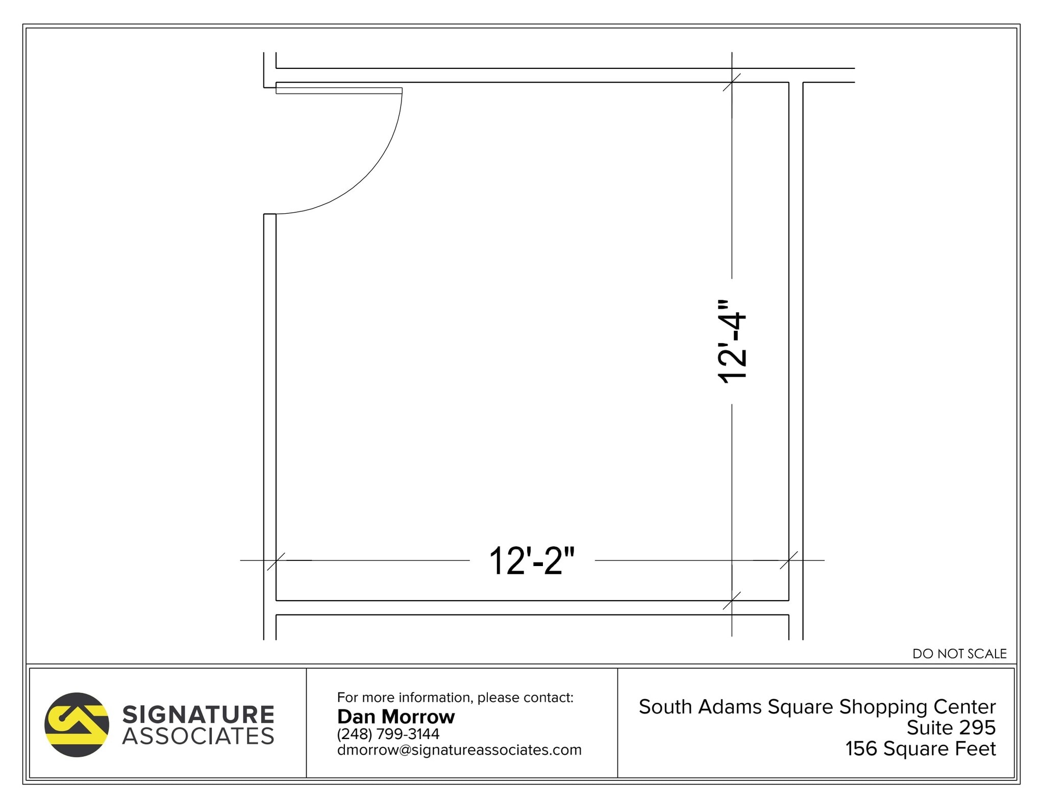 725 S Adams Rd, Birmingham, MI à louer Plan d’étage– Image 1 sur 1