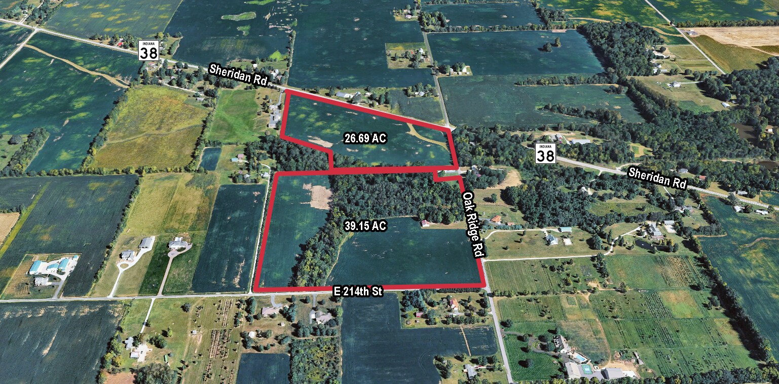 E. State Road 38 & Oak Ridge Road Rd, Sheridan, IN à vendre Aérien– Image 1 sur 7