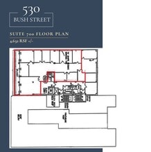 530 Bush St, San Francisco, CA à louer Plan d’étage– Image 1 sur 1