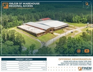 Plus de détails pour 121 Trotter Industrial Ln, Saluda, SC - Industriel/Logistique à louer
