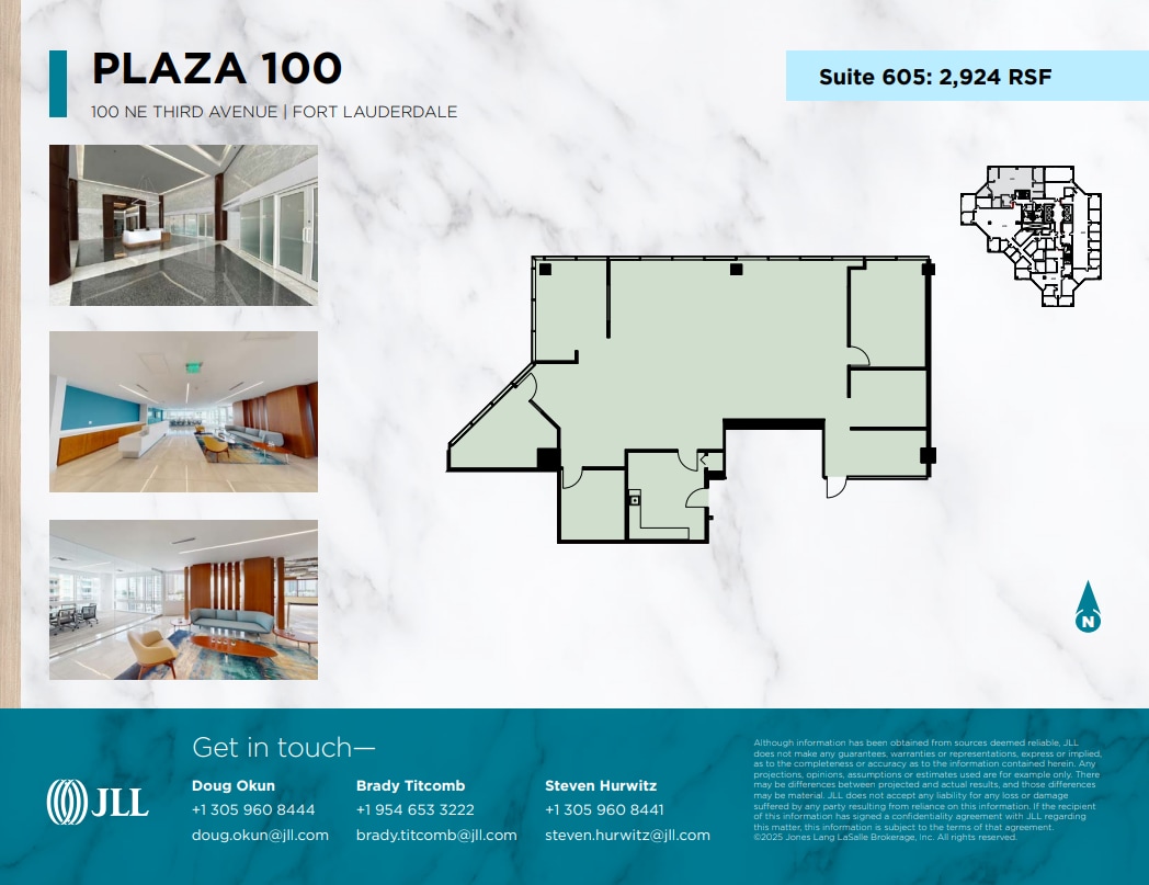 100 NE 3rd Ave, Fort Lauderdale, FL à louer Plan d’étage– Image 1 sur 1