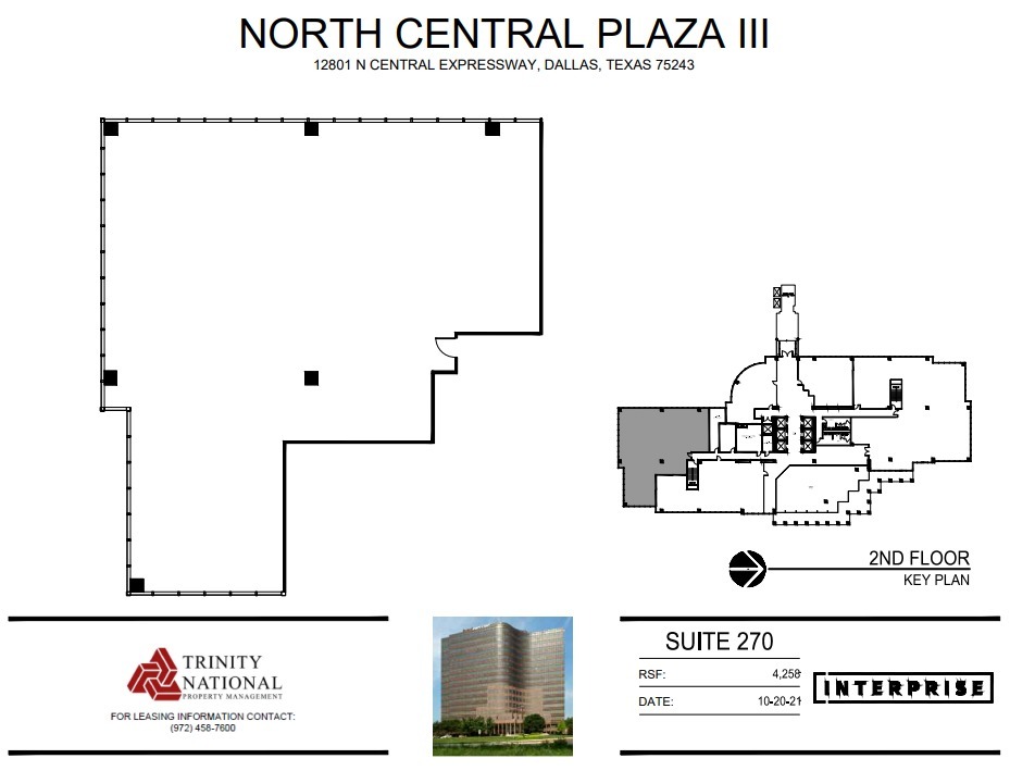 12801 N Central Expy, Dallas, TX à louer Plan d’étage– Image 1 sur 1