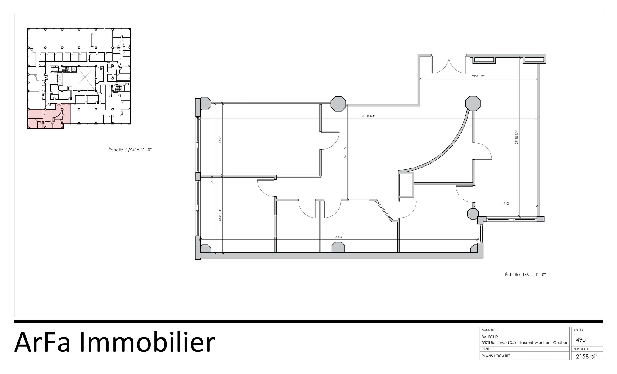 3575 Boul Saint-Laurent, Montréal, QC à louer Plan de site– Image 1 sur 1
