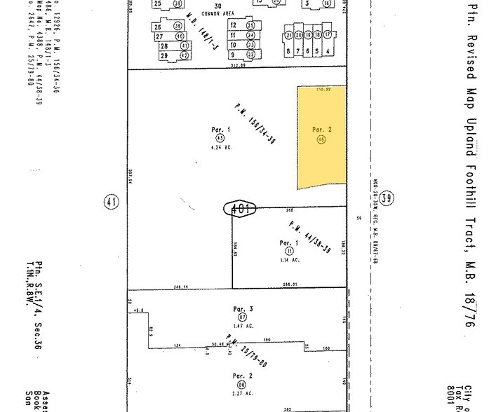 1667 N Mountain Ave, Upland, CA à louer - Plan cadastral – Image 2 sur 3