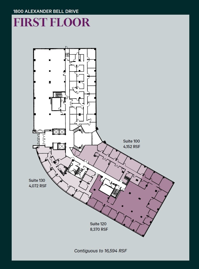 1800 Alexander Bell Dr, Reston, VA à louer Plan d’étage– Image 1 sur 1