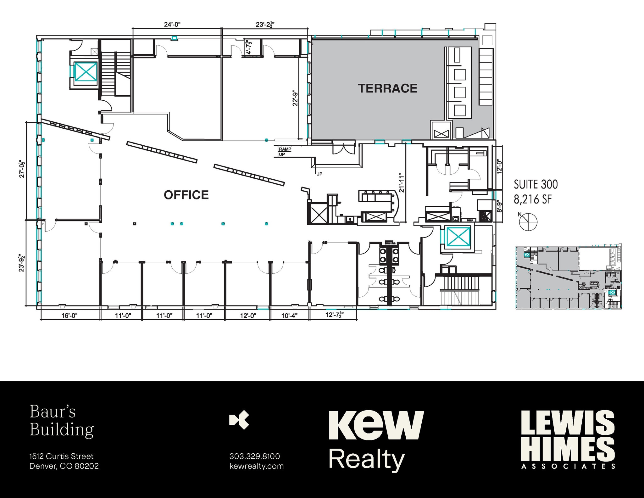 1512-1514 Curtis St, Denver, CO à louer Plan d’étage– Image 1 sur 14