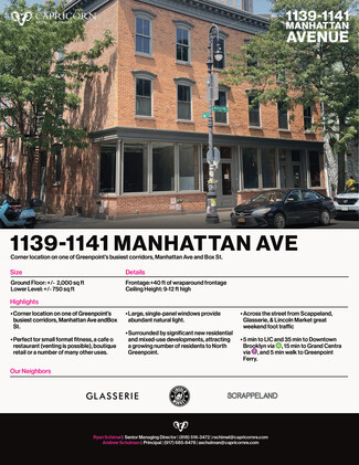 Plus de détails pour 1139-1141 Manhattan Ave, Brooklyn, NY - Local commercial à louer
