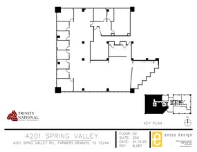 4201 Spring Valley Rd, Dallas, TX à louer Plan de site– Image 1 sur 1