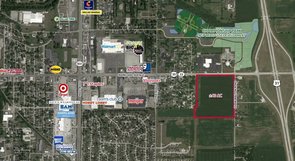 Markland Ave, Kokomo, IN à vendre - Aérien – Image 1 sur 1