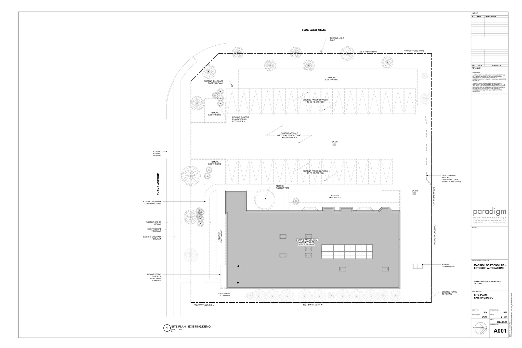 208 Evans Ave, Toronto, ON à louer Plan de site– Image 1 sur 3