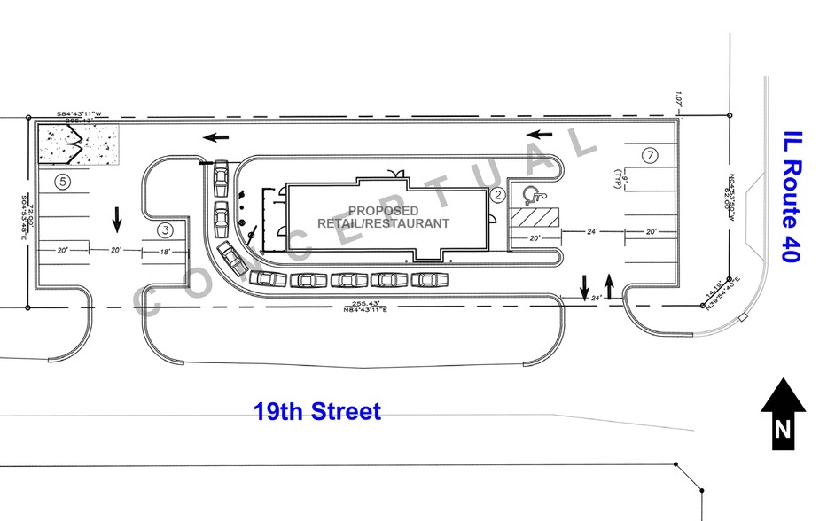 NWC Route 40 & 19th St, Rock Falls, IL à louer - Plan de site – Image 2 sur 2