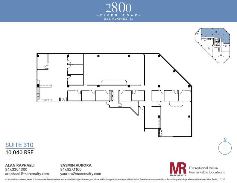 2800 S River Rd, Des Plaines, IL à louer Plan d’étage– Image 1 sur 15