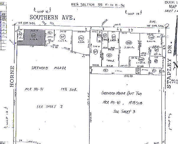 835 E Southern Ave, Mesa, AZ à louer - Plan cadastral – Image 3 sur 3