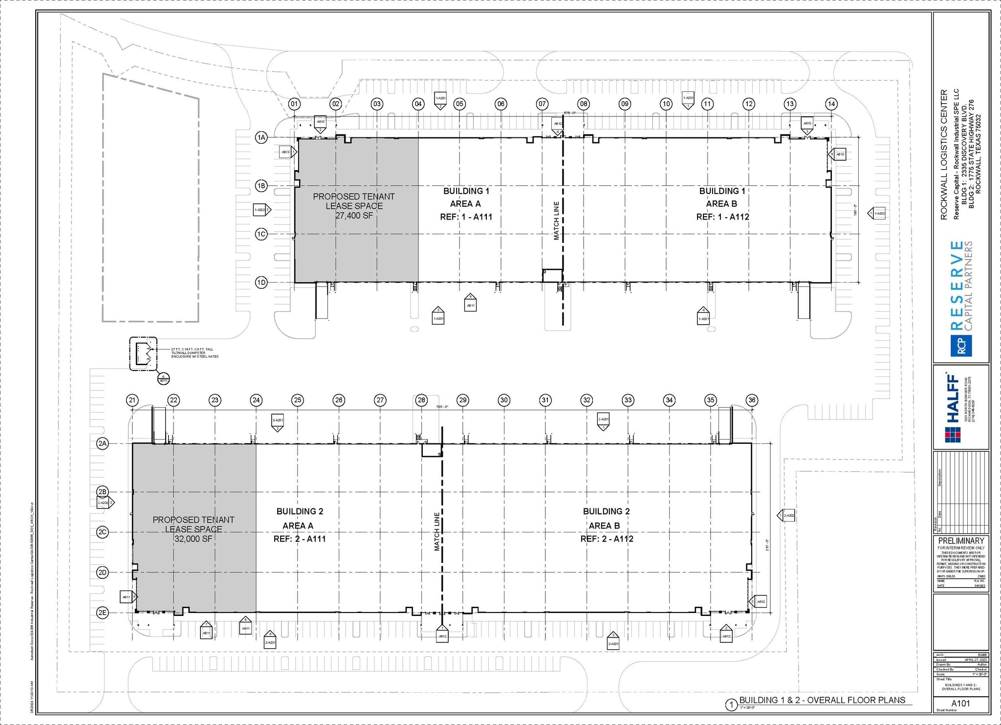 1725 State Highway 276, Rockwall, TX à louer Plan d’étage type– Image 1 sur 2