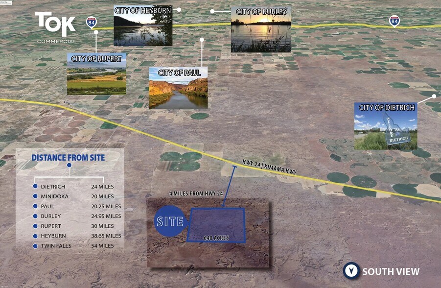 TBD 640 Acres Lincoln County, Paul, ID à vendre - Aérien – Image 3 sur 3