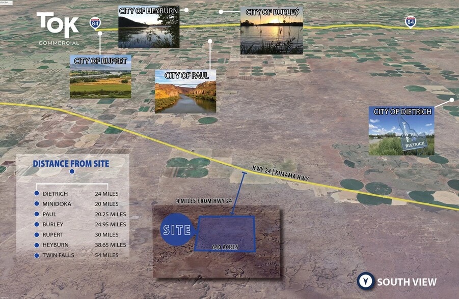TBD 640 Acres Lincoln County, Paul, ID à vendre - Aérien – Image 3 sur 3