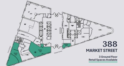 388 Market St, San Francisco, CA à louer Plan de site– Image 2 sur 2