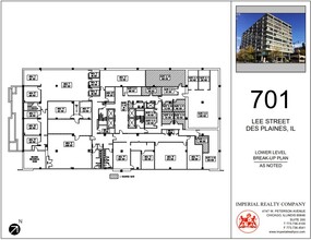 701 Lee St, Des Plaines, IL à louer Plan d’étage– Image 2 sur 2