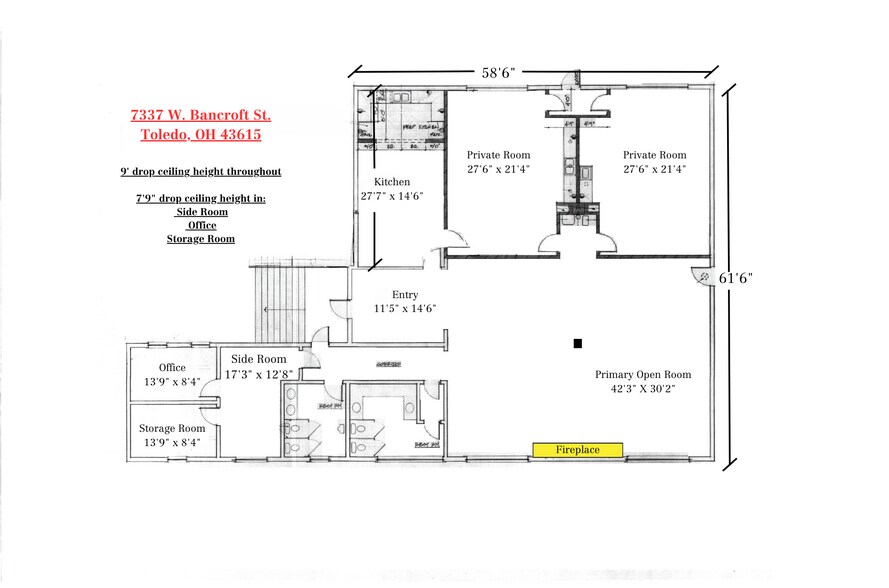 7337 W Bancroft St, Toledo, OH à louer - Photo de l’immeuble – Image 3 sur 4