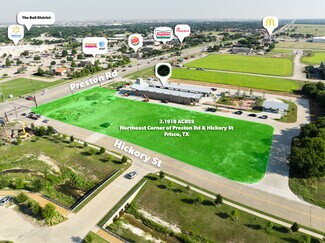 Plus de détails pour NEC Preston Road & Hickory Street, Frisco, TX - Terrain à vendre
