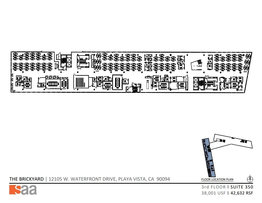 12105 W Waterfront Dr, Playa Vista, CA à louer Plan d’étage– Image 1 sur 1