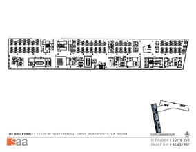 12105 W Waterfront Dr, Playa Vista, CA à louer Plan d’étage– Image 1 sur 1