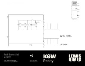 6000 E 58th Ave, Commerce City, CO à louer Plan d’étage– Image 2 sur 2