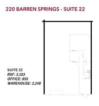 220 Barren Springs Dr, Houston, TX à louer Plan d’étage– Image 1 sur 1