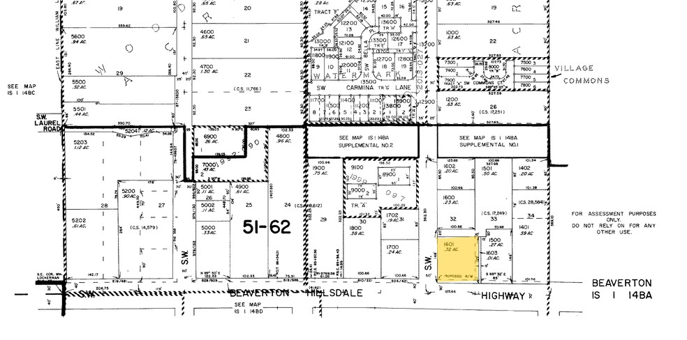 9555-9575 SW Beaverton Hillsdale Hwy, Beaverton, OR à louer - Plan cadastral – Image 3 sur 9