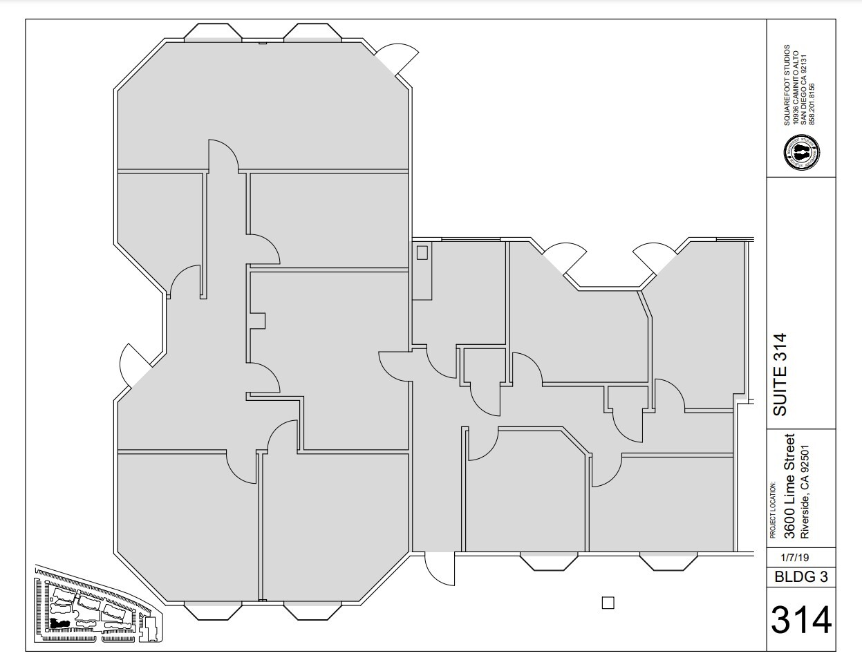 3600 Lime St, Riverside, CA à louer Plan d’étage– Image 1 sur 1
