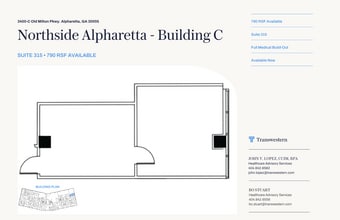 3400 Old Milton Pky, Alpharetta, GA à louer Plan d’étage– Image 1 sur 4
