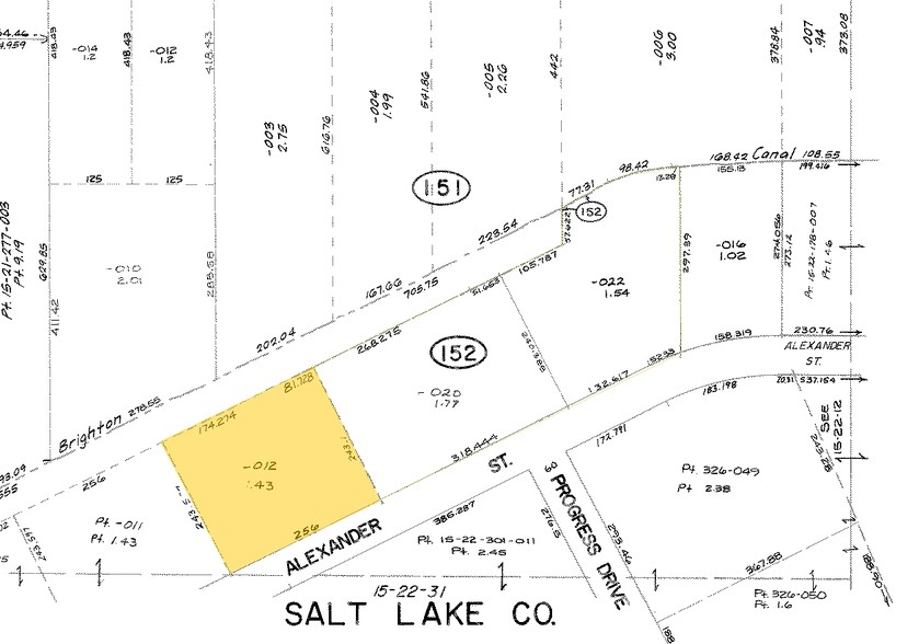 2100 Alexander St, Salt Lake City, UT à louer - Plan cadastral – Image 2 sur 9