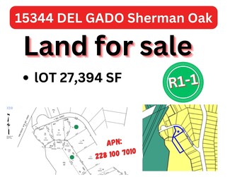 Plus de détails pour 15344 Del Gado dr, Sherman Oaks, CA - Terrain à vendre