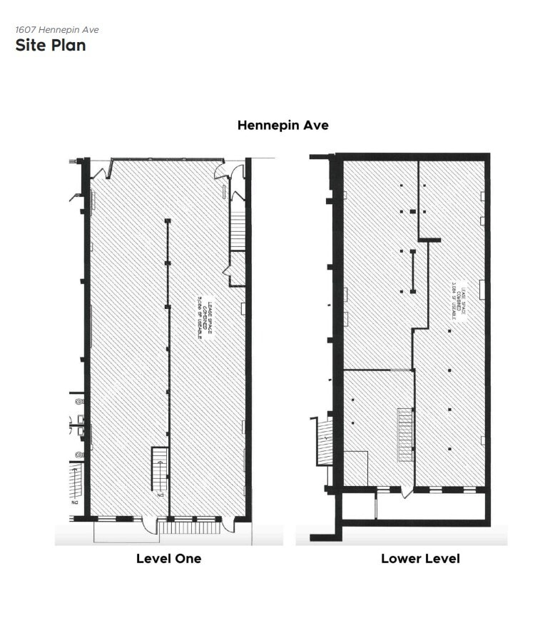 1605 Hennepin Ave, Minneapolis, MN à louer Plan de site– Image 1 sur 1