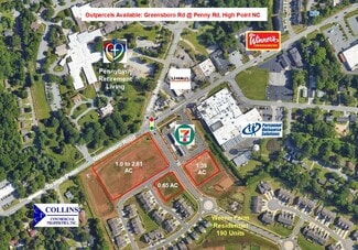 Plus de détails pour 1414 Greensboro Rd, High Point, NC - Terrain à vendre