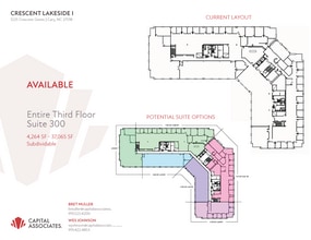 1225 Crescent Green Dr, Cary, NC à louer Plan d’étage– Image 1 sur 1