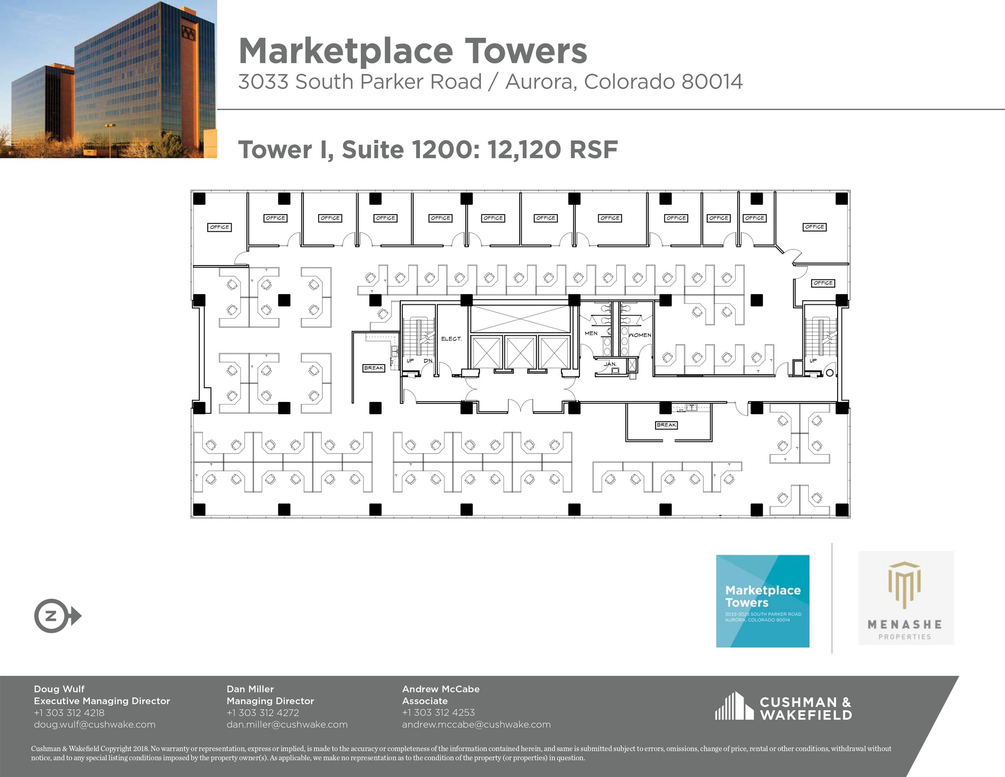 3025 S Parker Rd, Aurora, CO à louer Plan d’étage– Image 1 sur 1