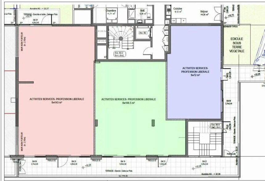 Bureau dans Saint-Laurent-du-Var à louer - Plan d’étage – Image 3 sur 3