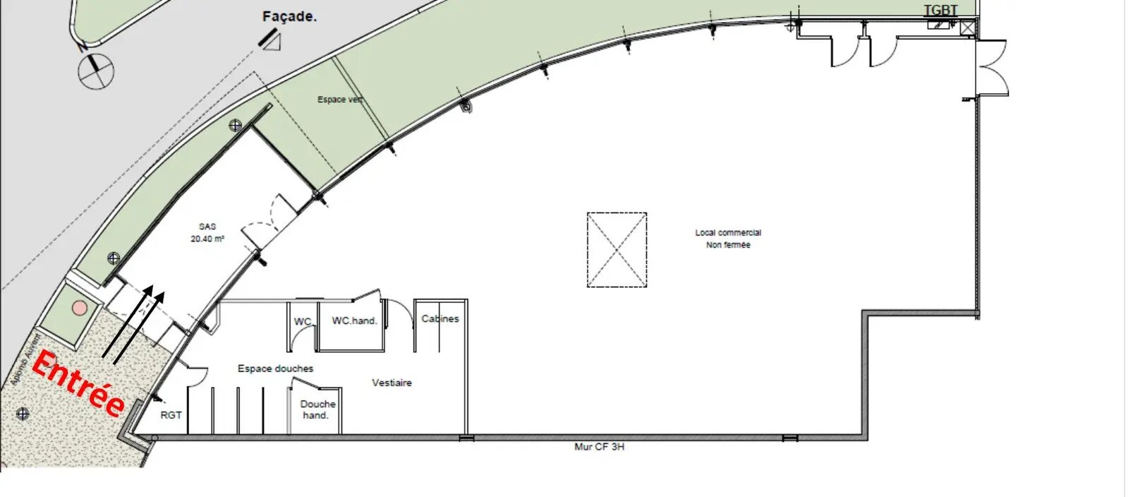 Local commercial dans Avignon à louer Photo de l’immeuble– Image 1 sur 5