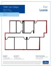 7880 San Felipe St, Houston, TX à louer Plan d’étage– Image 1 sur 1