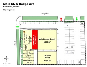 836-848 Dodge Ave, Evanston, IL à louer Plan de site– Image 2 sur 3