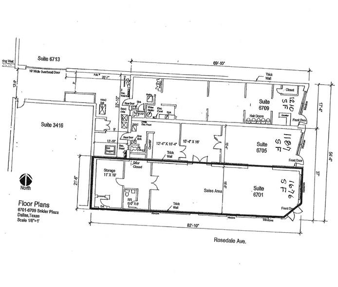 6705 6705-6709 Snider Plaza, Dallas, TX à louer - Photo de l’immeuble – Image 3 sur 8
