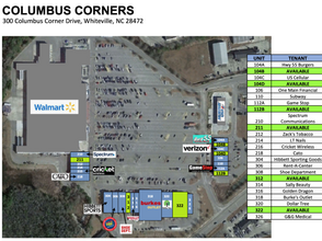 300 Columbus Corners Dr, Whiteville, NC - VUE AÉRIENNE  vue de carte