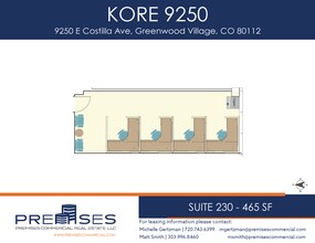 9250 E Costilla Ave, Greenwood Village, CO à louer Plan d’étage– Image 1 sur 1