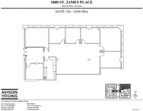 1800 St James Pl, Houston, TX à louer Plan d’étage– Image 1 sur 1