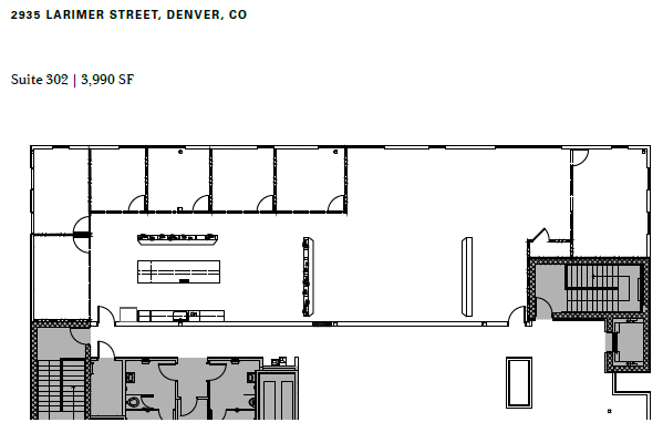 2935 Larimer St, Denver, CO à louer Plan d’étage– Image 1 sur 1