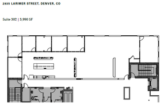 2935 Larimer St, Denver, CO à louer Plan d’étage– Image 1 sur 1