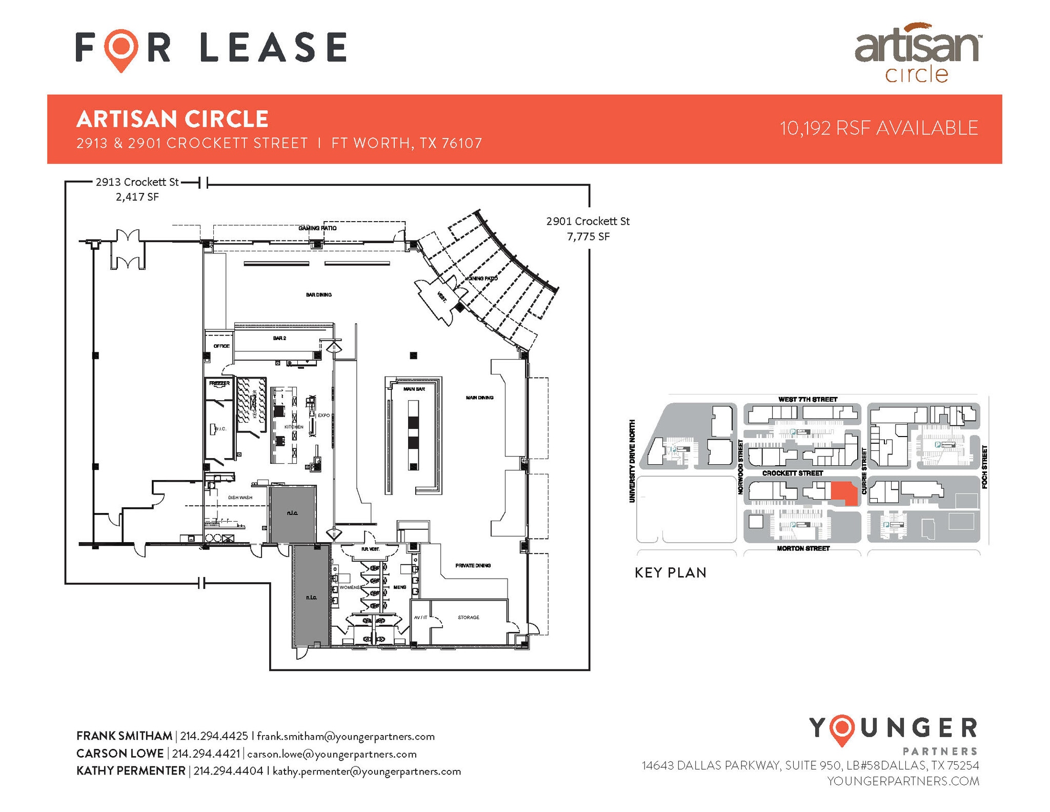 2973 W 7th St, Fort Worth, TX à louer Plan d’étage– Image 1 sur 1