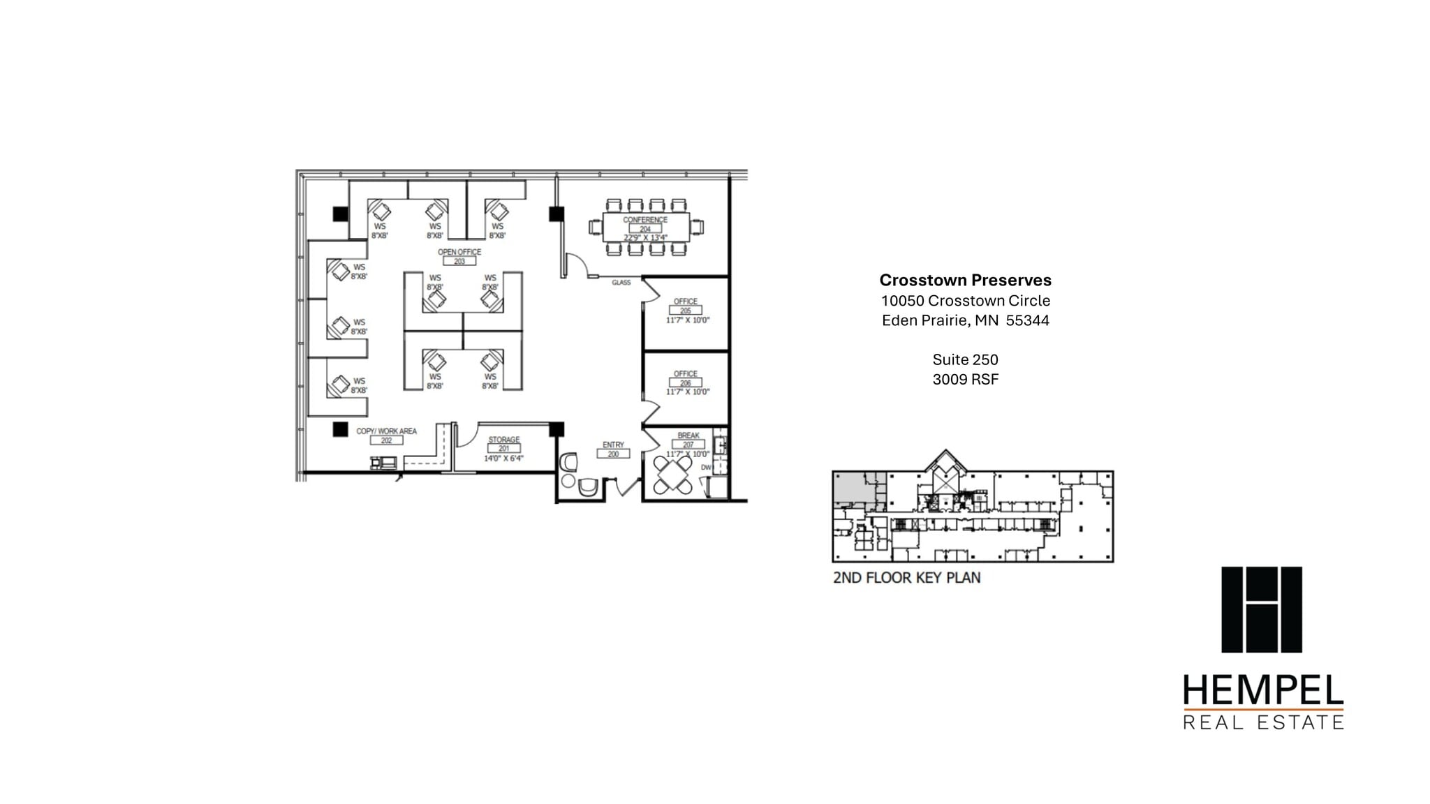 10050 Crosstown Cir, Eden Prairie, MN à louer Plan de site– Image 1 sur 1